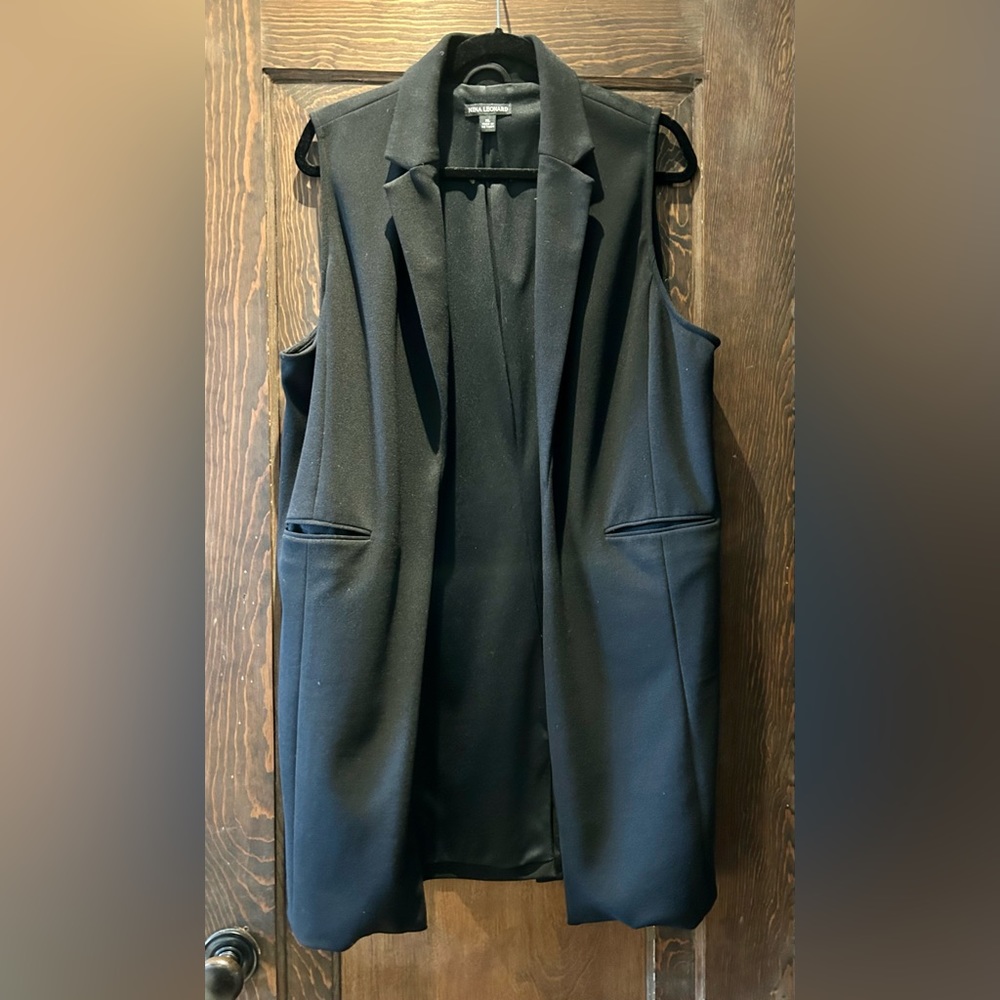 Nina Leonard Three-quarter Length Vest